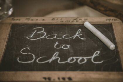 Photo by Deleece Cook Back to School chalk